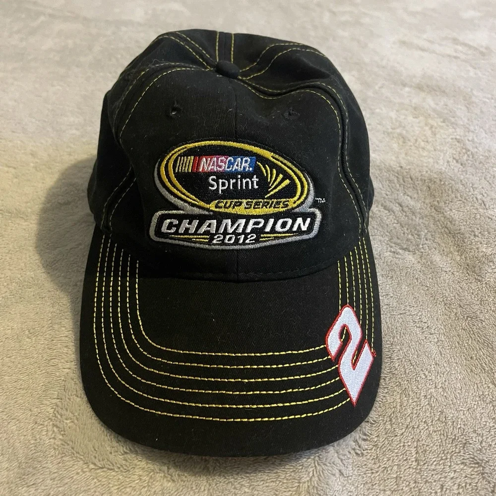 Nascar Hat Men One Size Black Chase Authentics Racing Adjustable Trucker Cap